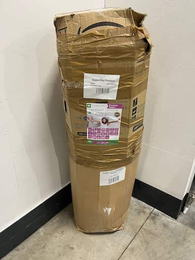 Online-Retoure Kaltschaumtopper Supportho Premium Topper 120 x 200 cm H3, Höhe 9 cm, Härtegrad H3 mit antibakteriellem Bezug