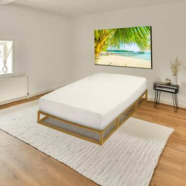 Castell Jersey kokvilnas palags ar elastīgo malu, balts, 140 x 190 – 150 x 200 cm, divu gabalu komplekts