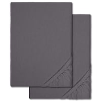 Lençol de inverno antracite 90 x 190 - 100 x 200 cm embalagem dupla