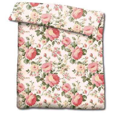 Doppelpack CloudComfort Basic Mikrofaser Bettwäsche Camelie 135 x 200 + 80 x 80 cm