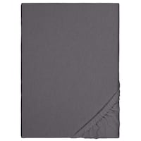 Fitted sheet winter fleece anthracite 90 x 190 - 100 x 200 cm