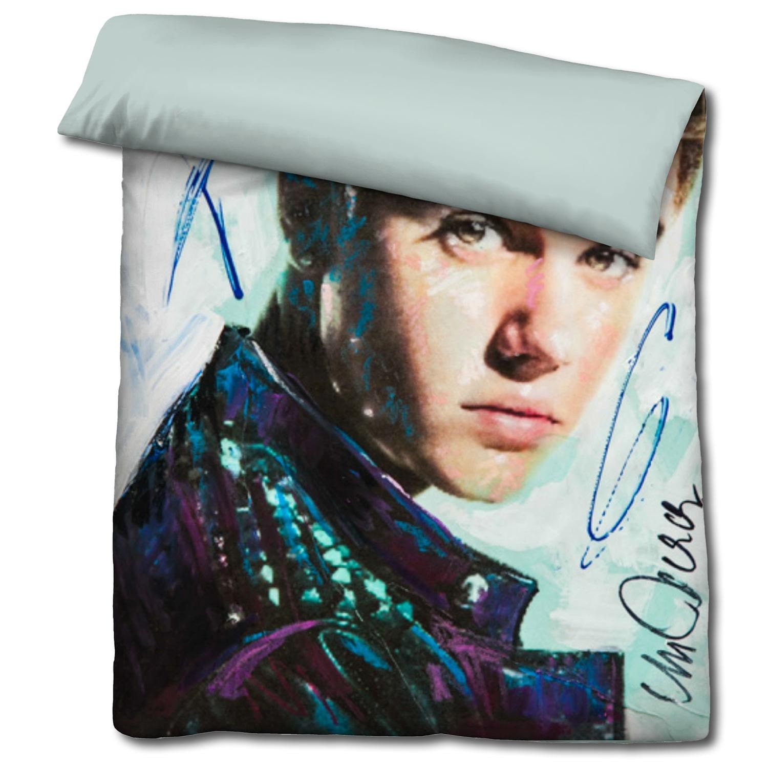 Castell biancheria da letto reversibile in microfibra Justin Bieber di Sid Maurer 155 x 220 + 80 x 80 cm