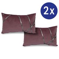 Decorative cushion ruby red 30 x 50 cm