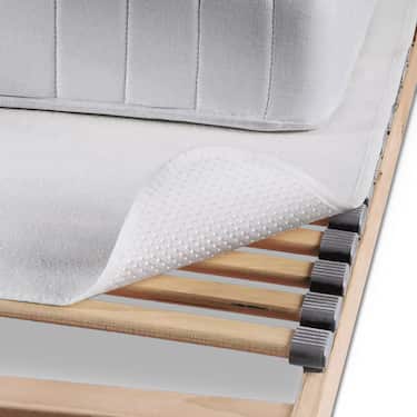 Nubbed mattress protector Slatted frame support Mattress base 90 x 190 cm