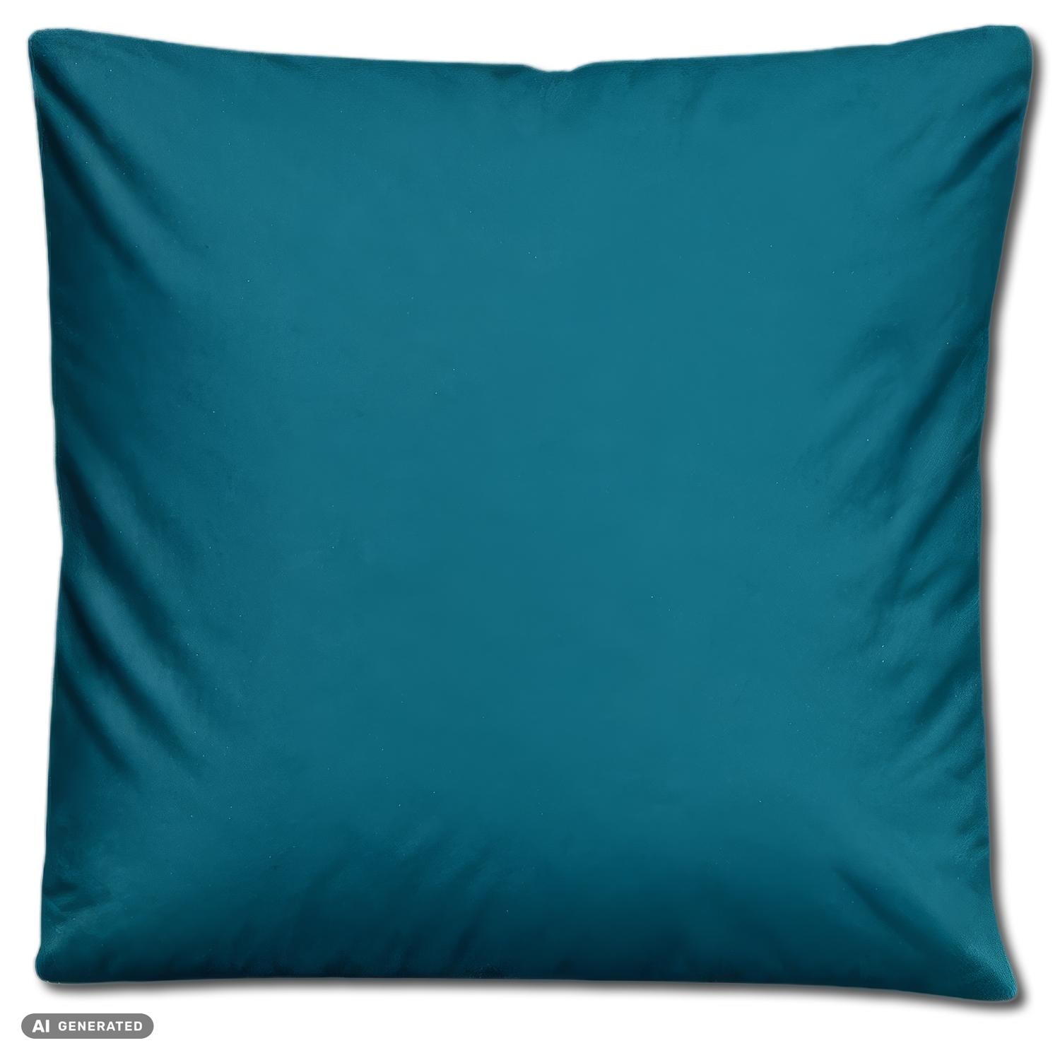 Roupa de cama CloudComfort Basic em microfibra, cor petróleo, 135 x 200 + 80 x 80 cm
