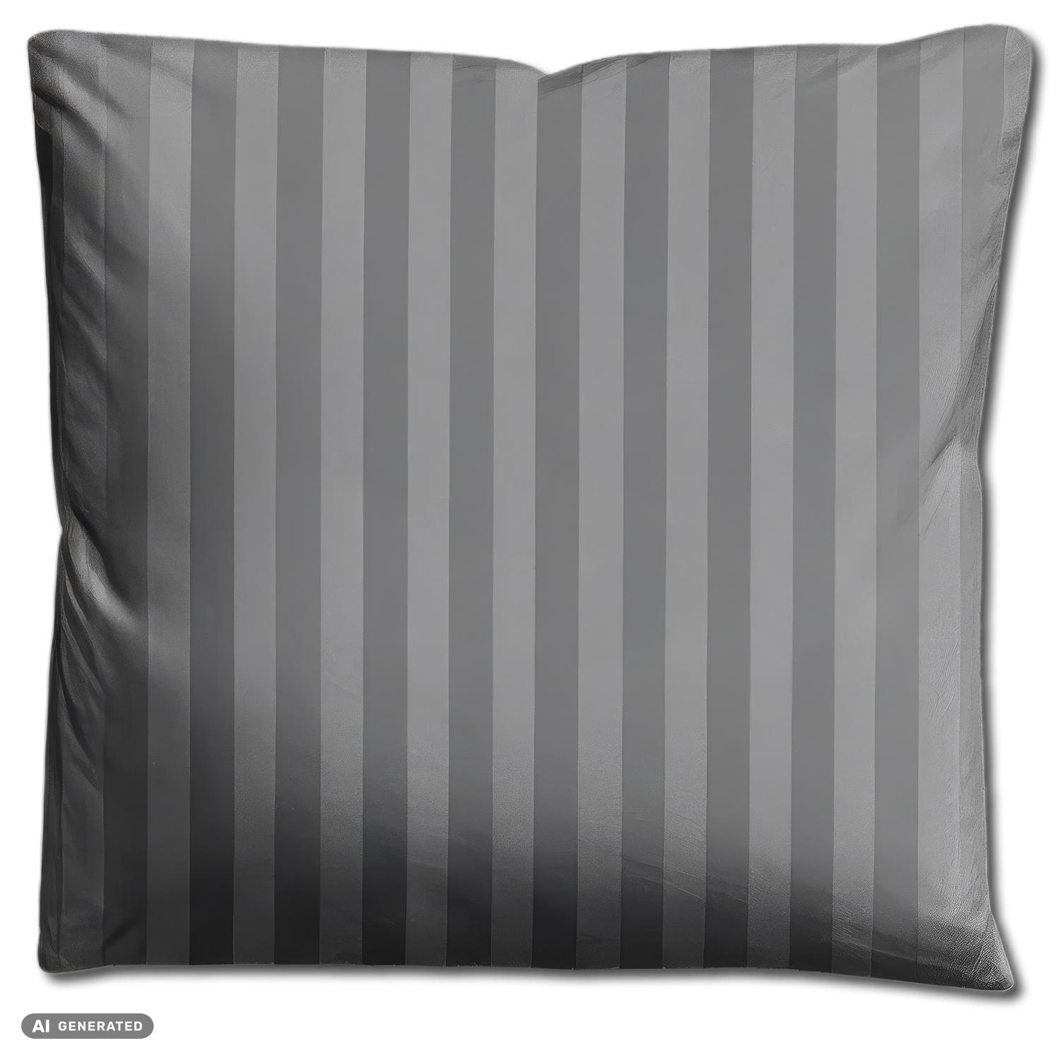 Cloud Comfort Mako Satin Bedding, Anthracite, 135 x 200 cm + 80 x 80 cm