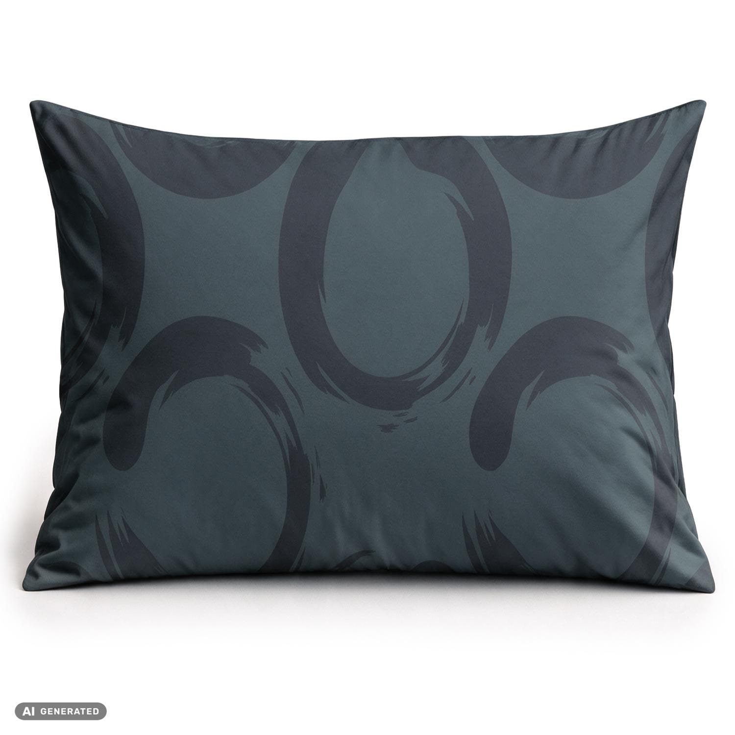 CloudComfort Basic Baumwoll Kissenbezug anthrazit 2er-Set 70 x 90 cm