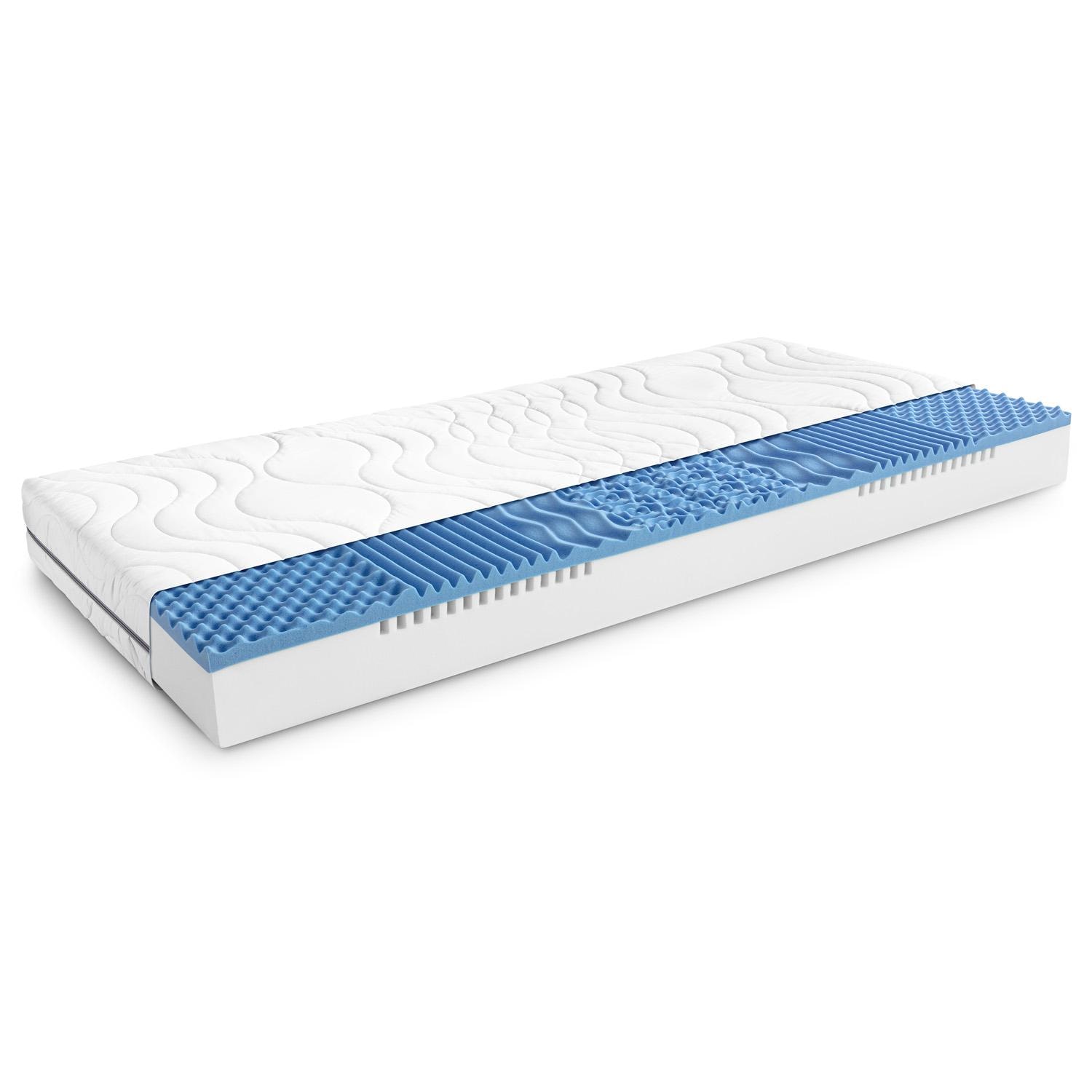 Aufbau und Schichten – Sleezzz® Smart Matratze 90x200 cm + CloudComfort Basic Mikrofaser Kopfkissen 40 x 80 cm