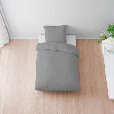 Dubbelpak Sleezzz® neteldoek grijs 155 x 220 cm + 80 x 80 cm