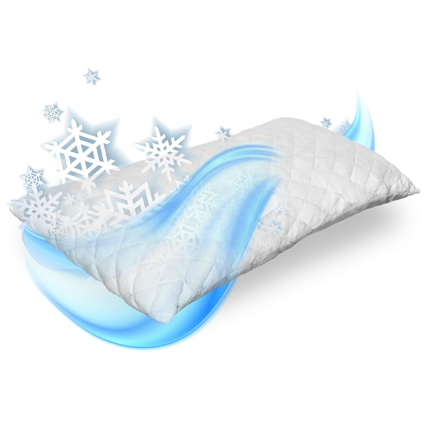 Kaltschaumtopper Supportho Premium Topper 120 x 200 cm H3, Höhe 8 cm, Härtegrad H3 mit antibakteriellem Bezug CloudComfort Basic Gel-Flocken Kissen 40 x 80 cm