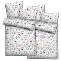 Doppelpack Mikrofaser Seersucker Bettwäsche 135 x 200 + 80 x 80 cm + 40 x 80 cm 3-teilig