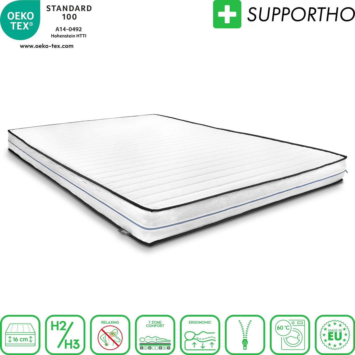 Features as icons – Supportho Basic 140 x 200 cm H2/H3