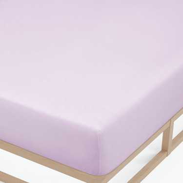 Lot économique 4 couleurs Castell Drap-housse Jersey rose/bleu glacier/lilas/taupe 90 x 190 - 100 x 200 cm (4 pièces)