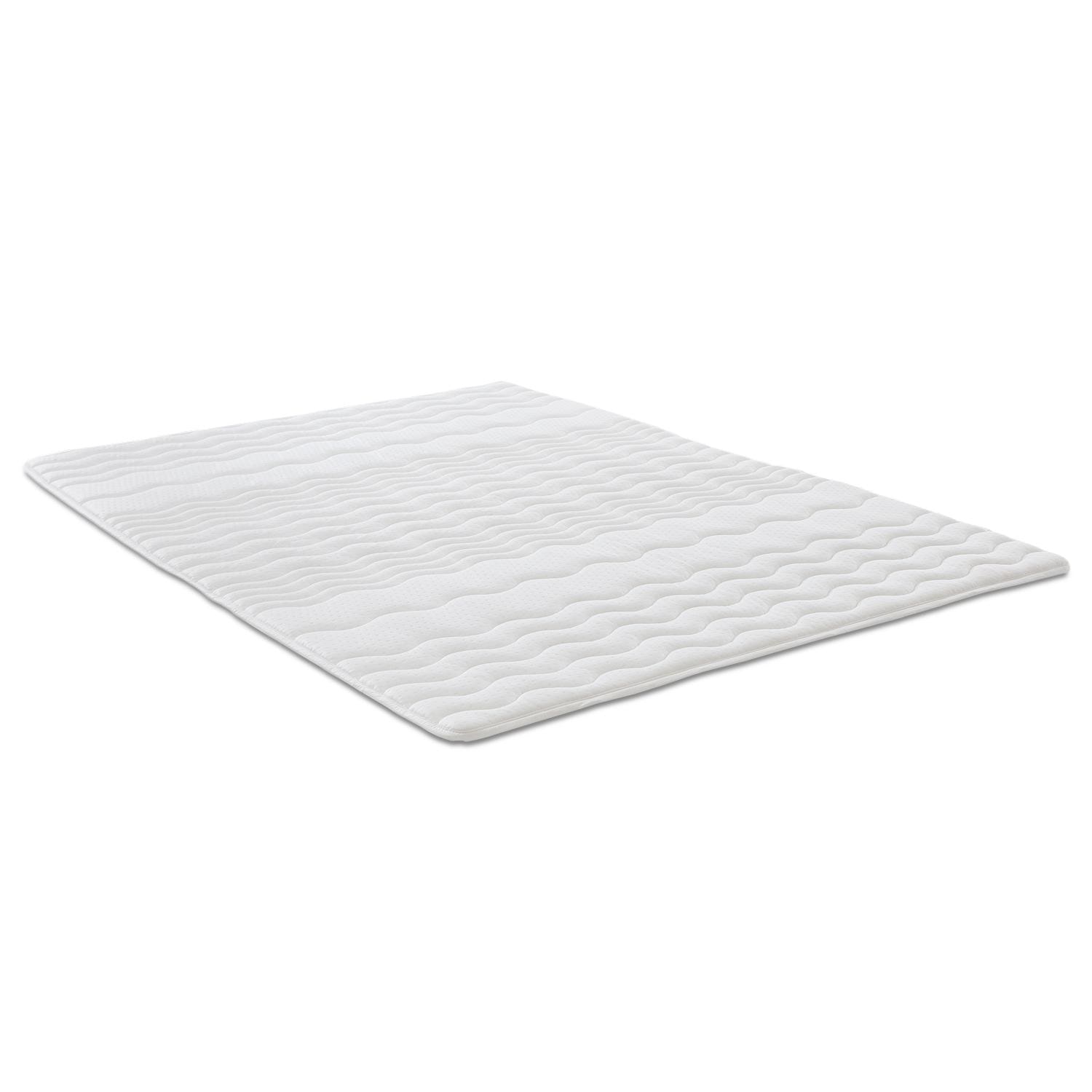 7-zone pocket spring mattress Sleezzz Smart 90 x 200 cm, height 21 cm, firmness level H2/H3 + mattress topper / mattress topper 90 x 200 cm