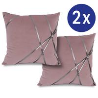 Decorative cushion rosé 45 x 45 cm