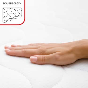 Premium 7-Zonen Matratze 200x200 cm CloudComfort, Höhe 15 cm, Härtegrad H2/H3