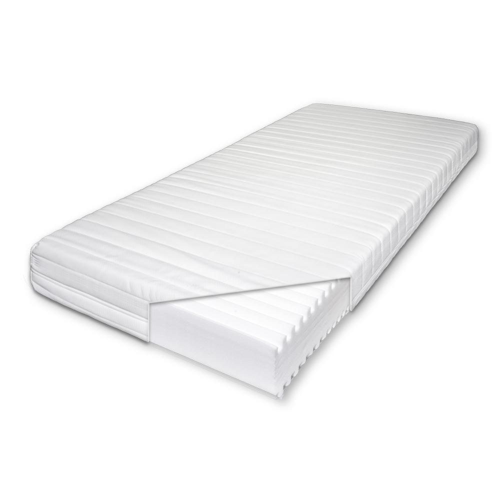 Cold foam mattress K16 90 x 200 cm, height 16 cm, firmness level H2/H3 + CloudComfort Basic microfiber bed set 135 x 200 cm + 80 x 80 cm