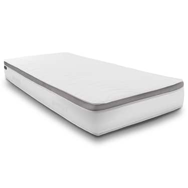 7 Zonen ergonomische Taschenfederkernmatratze Sleezzz Diamond T1000 180 x 200 cm, Höhe 23 cm, Härtegrad H2/H3, 1000 Federn/2m² + 2 x CloudComfort Basic Mikrofaser Bettset 135 x 200 cm + 80 x 80 cm