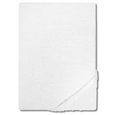 CloudComfort Basic fitted sheet jersey stretch white 180 x 200 - 200 x 200 cm