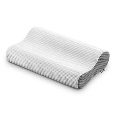 2 adet Sleezzz Premium viskoelastik boyun destek yastığı, 50 x 32 x 11 cm, cilde dost çift katlı kumaş kılıflı