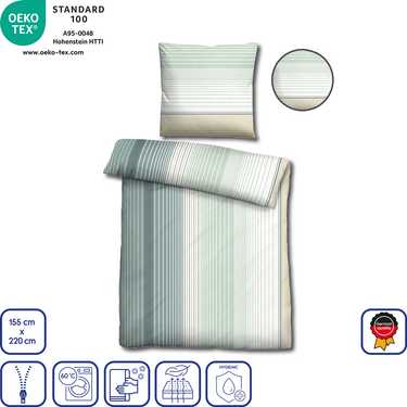 Biancheria da letto Castell biber 155 x 220 cm + 80 x 80 cm