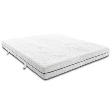 Saltea vâscoelastică cu 7 zone Sleezzz Smart 180 x 200 cm, înălțime 18 cm, nivel de fermitate H3 cu spumă cu memorie cu aer