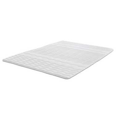 2,5 cm Komfortschaumtopper Sleezzz® Basic 80 x 200 cm mit 7-Zonen-Wellensteppung und Eckgummis