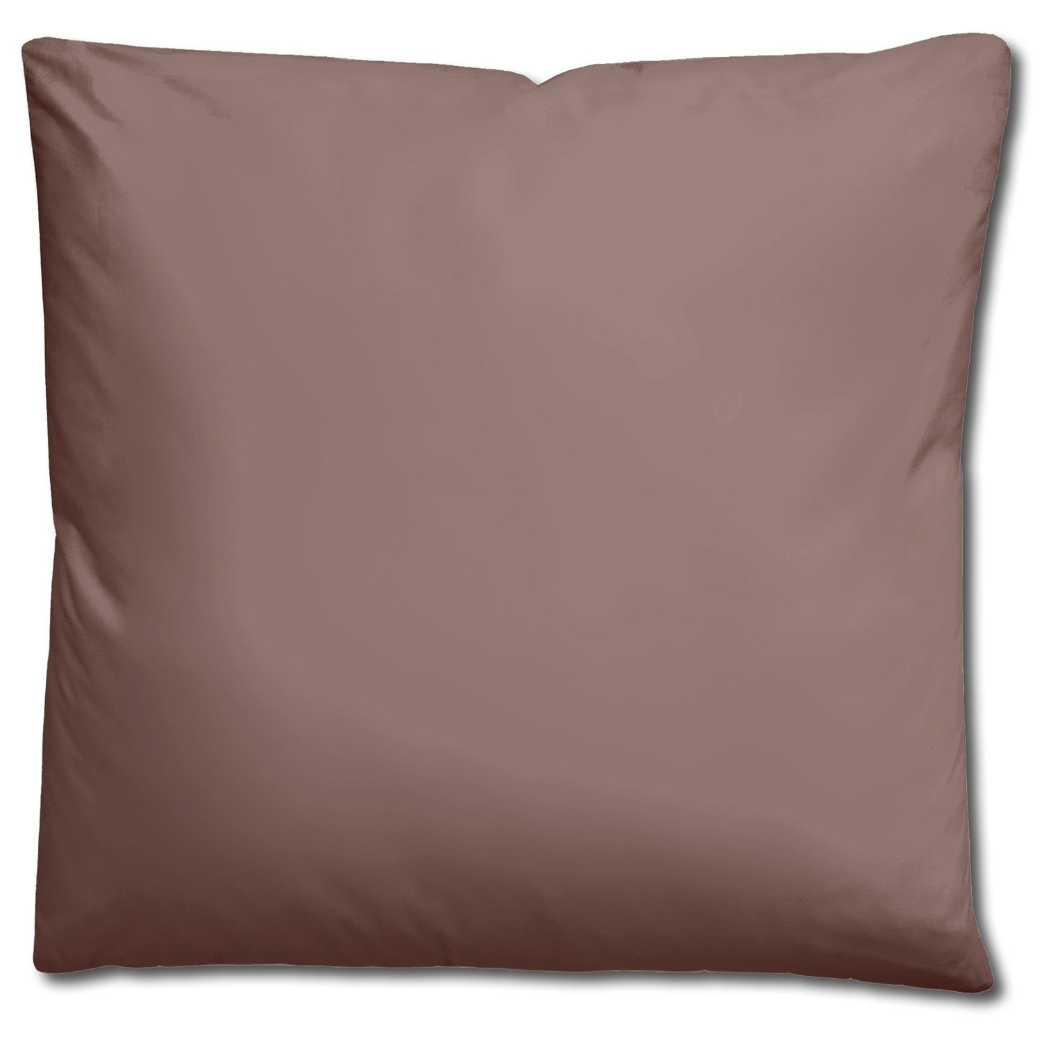 Double pack Sleezzz® Renforcé reversible bed linen light brown/white 135 x 200 + 80 x 80 cm