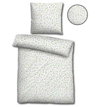 Double pack Castell cotton-linen bed linen 155 x 220 cm + 80 x 80 cm