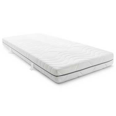 Saltea vâscoelastică cu 7 zone Sleezzz Smart 100 x 200 cm, înălțime 18 cm, nivel de fermitate H3 cu spumă cu memorie cu aer