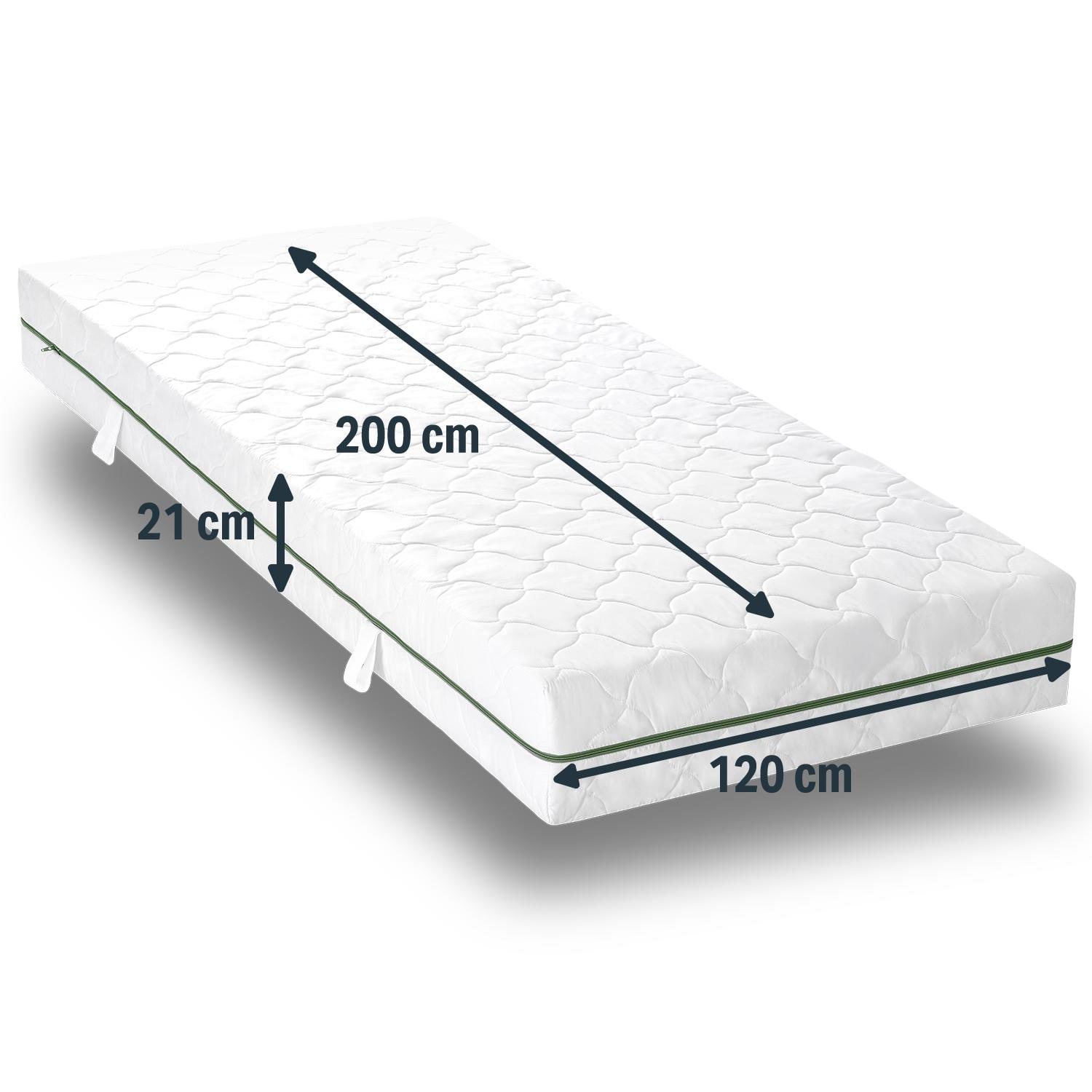 Matratzenbezug Sleezzz® Smart T21 120 x 200 cm, Höhe 21 cm
