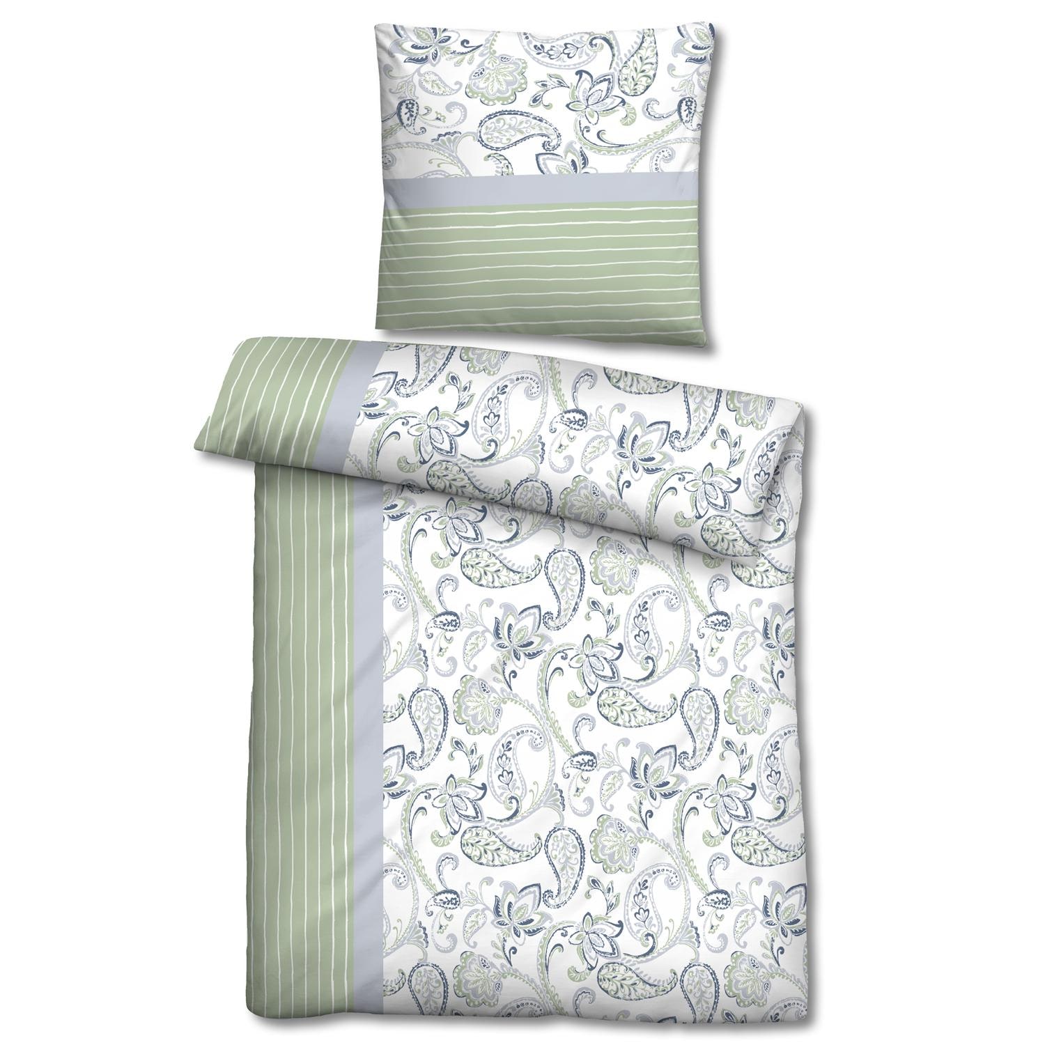 CloudComfort Basic Mikrofaser Bettwäsche Kreise 135 x 200 + 80 x 80 cm