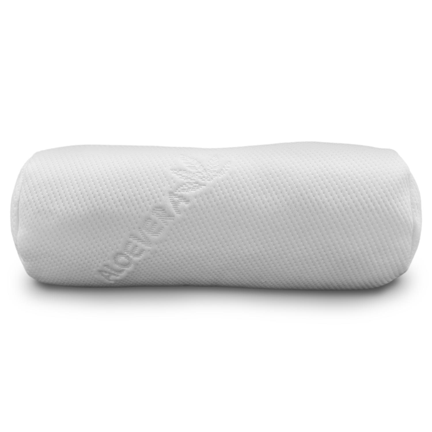 Knee and neck roll Visco Aloe Vera with memory foam 40 x 15 cm