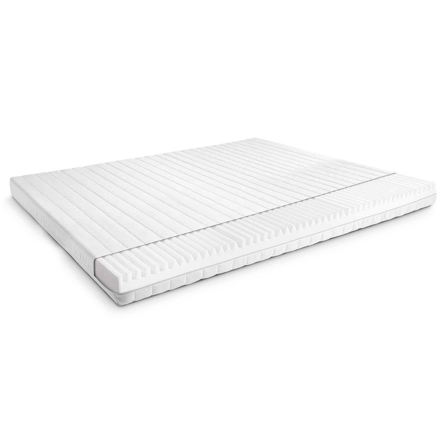 Construction and layers – Cold foam mattress K16 / 140 x 200 cm / H2 + H3 / 16 cm high
