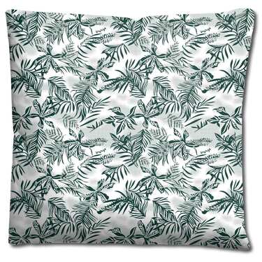 CloudComfort Basic Mikrofaser Bettwäsche grüne Blätter 135 x 200 + 80 x 80 cm