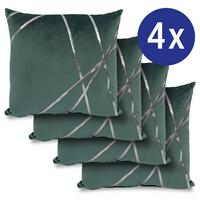 Decorative cushion emerald green 45 x 45 cm