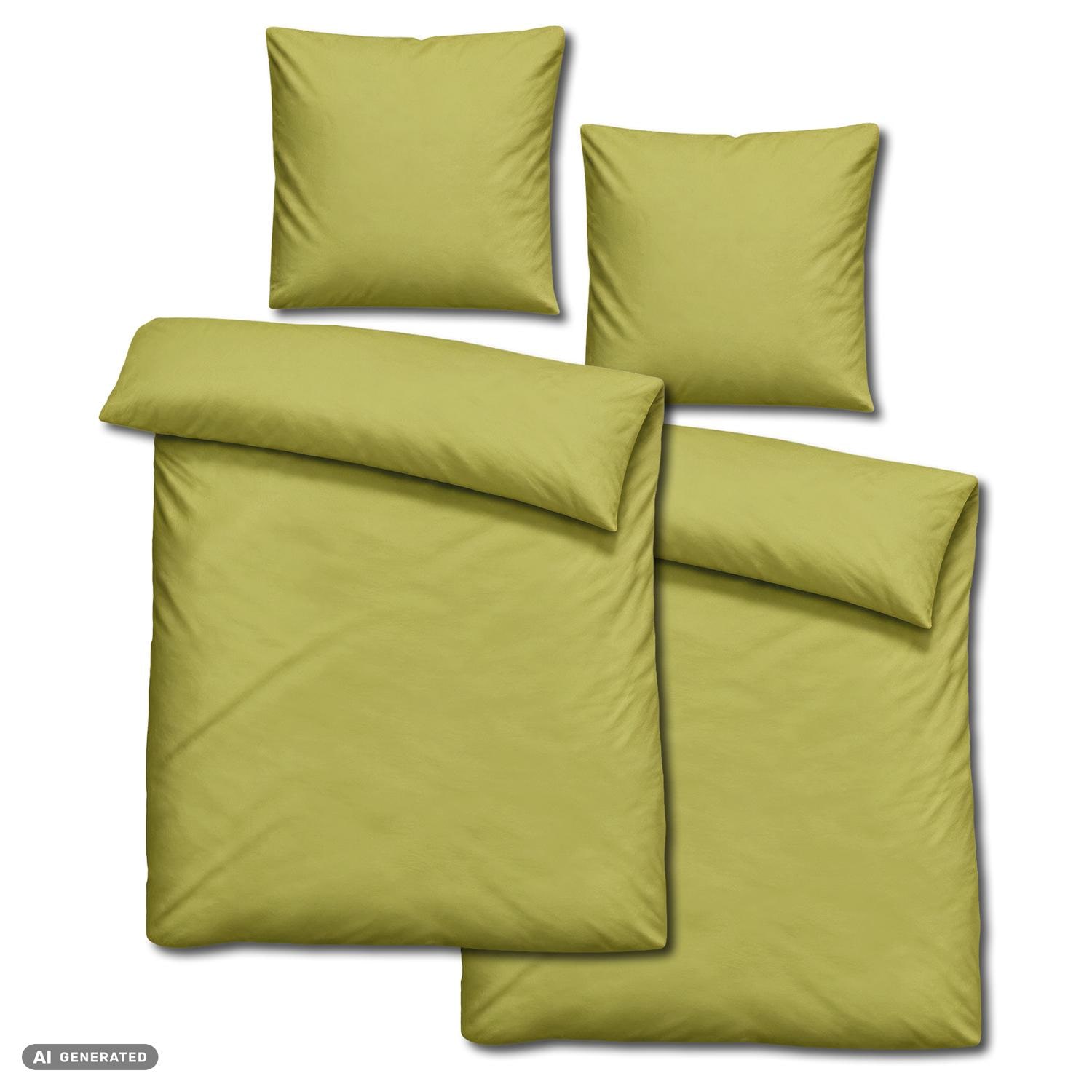 Set doppio di biancheria da letto Cloud Comfort in raso di mako, 135 x 200 cm + 80 x 80 cm