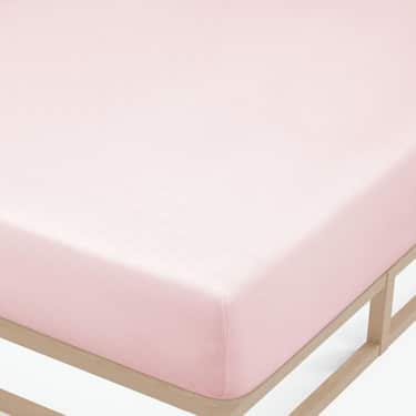Spannbettlaken Winterflausch rosa 180 x 190 - 200 x 200 cm