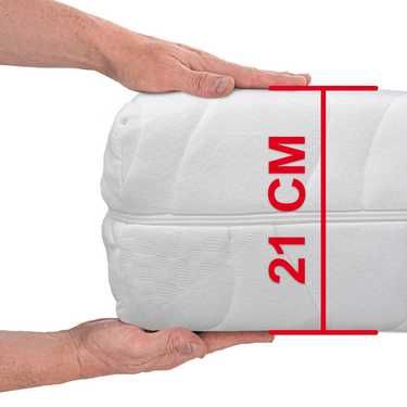 Ergonomische Kaltschaummatratze Supportho Dream 90 x 200 cm, Höhe 18 cm, Härtegrad H3/H4