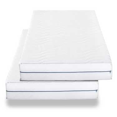 Double pack ergonomic mattress 80x200 cm 7-zone Supportho Premium, height 18 cm, firmness level H2/H3 Twin