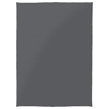 Baumwoll Waffelpiqué Decke anthrazit 150 x 200 cm