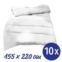 10 x 155 x 220 cm Mikrofaser Ganzjahres-Steppbettdecke, Füllgewicht: ca. 900 g, extra leicht