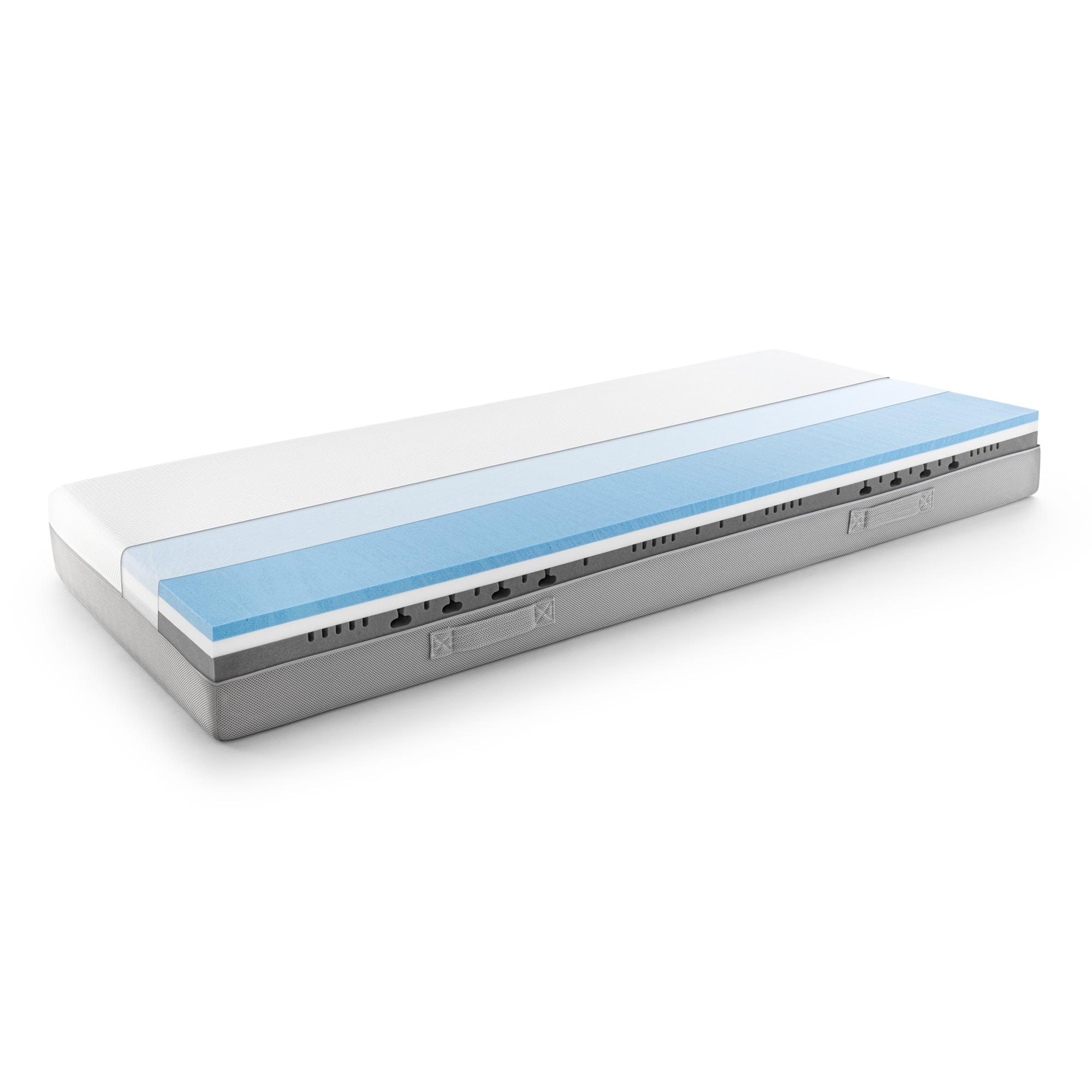 Sleezzz Premium viskoelastický matrac 80 x 200 cm, výška 20 cm, stupeň tvrdosti H2/H3, s obojstrannými úchytmi
