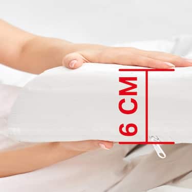 Saltea moale viscoelastică 180 x 200 cm, înălțime 6 cm, cu efect de memorie