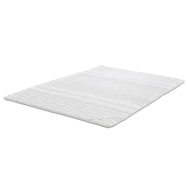 Online-Retoure 2,5 cm Komfortschaumtopper Sleezzz® Basic 180 x 200 cm mit 7-Zonen-Wellensteppung und Eckgummis