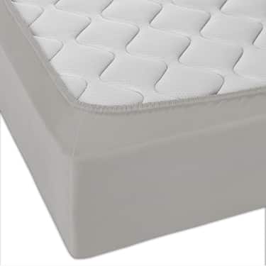 Castell fitted sheet microfiber interlock jersey silver grey 90 x 190 - 100 x 200 cm double pack