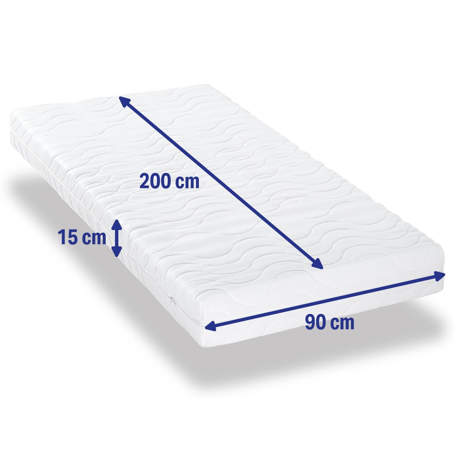 Höhe – Matratzenbezug CloudComfort Premium 90 x 200 cm