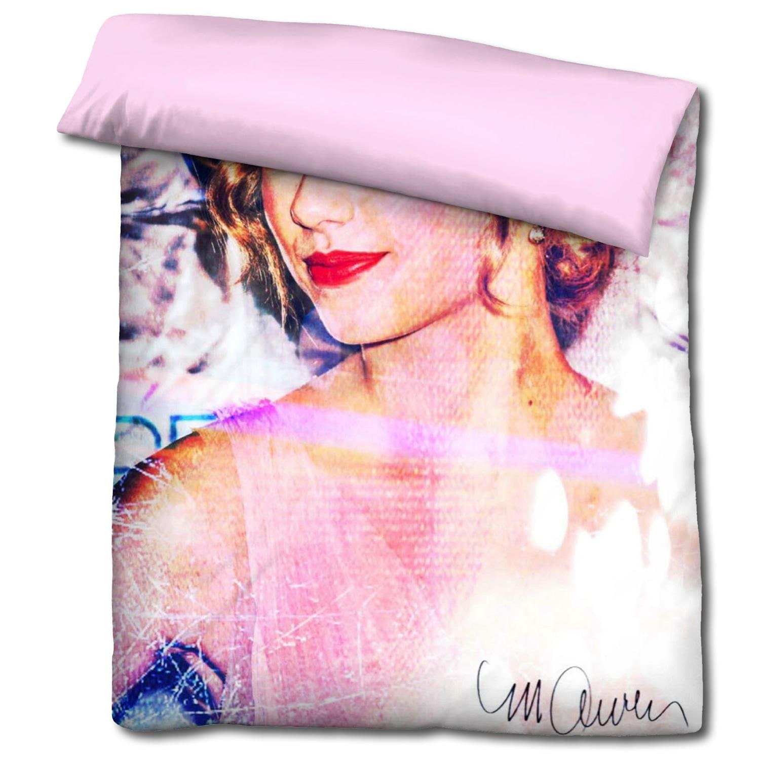 Castell Mikrofaser Wendebettwäsche Taylor Swift von Sid Maurer 155 x 220 + 80 x 80 cm