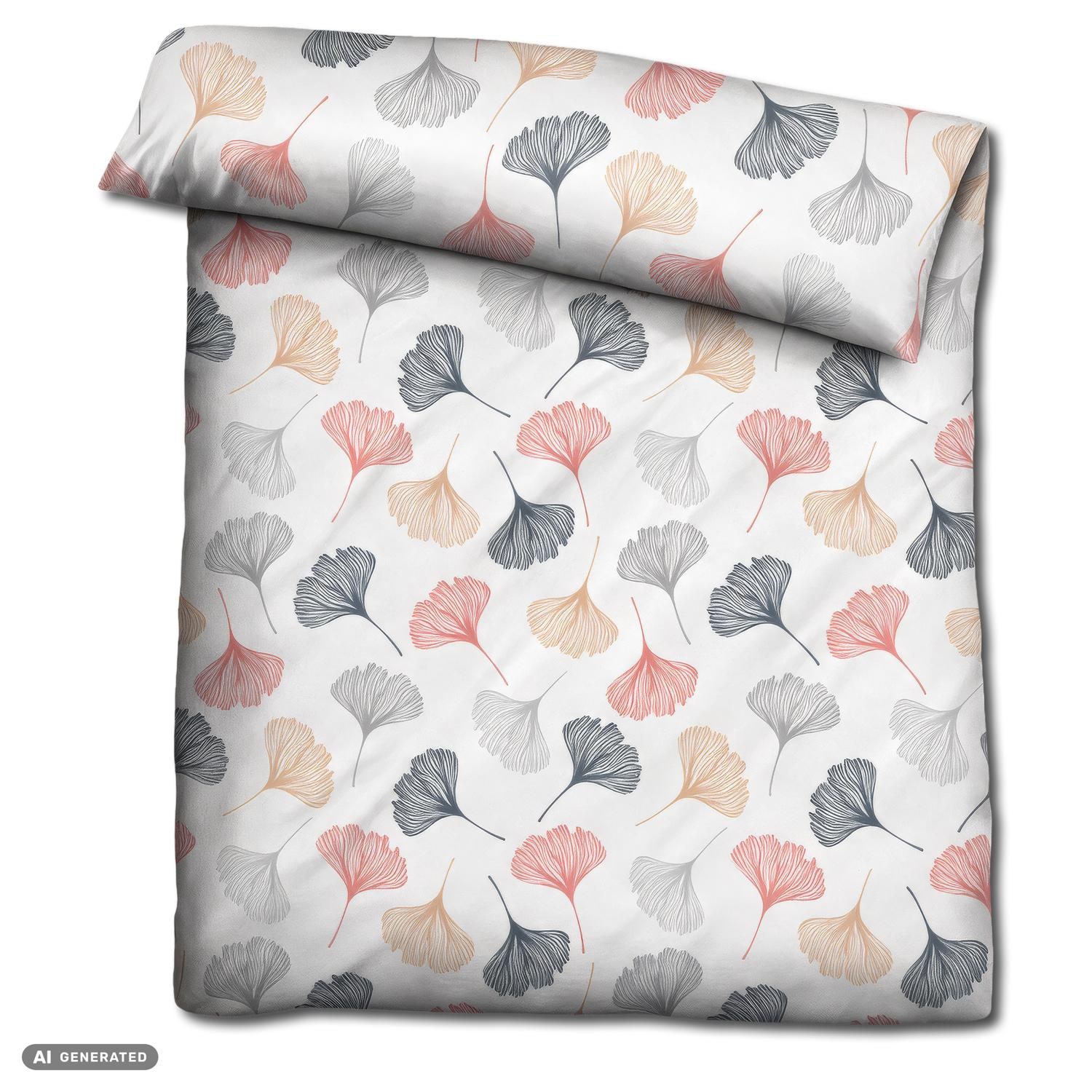 CloudComfort Renforcé Bettwäsche Blüten 135 x 200 + 80 x 80 cm