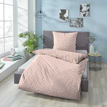 Castell linge de lit en coton-linon 135 x 200 cm + 80 x 80 cm